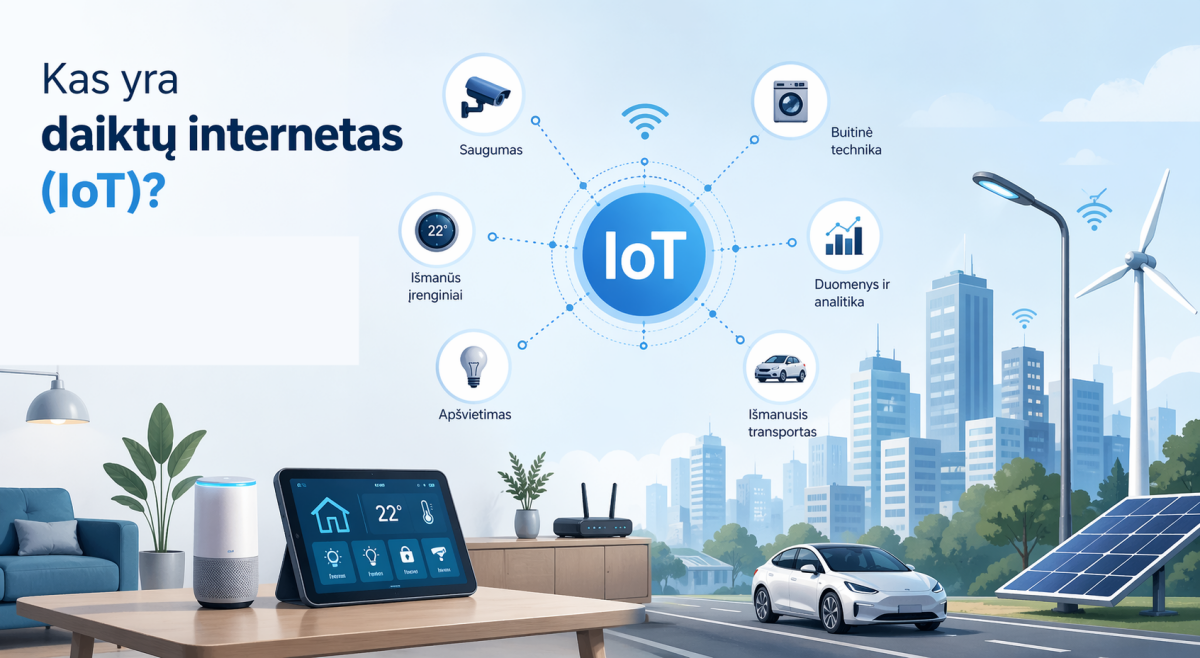 Kas yra daiktų internetas (IoT)?