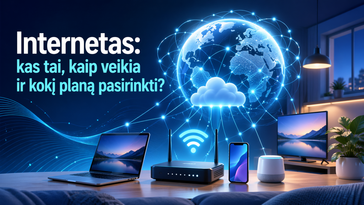 Internetas: kas tai, kaip veikia ir kokį planą pasirinkti?