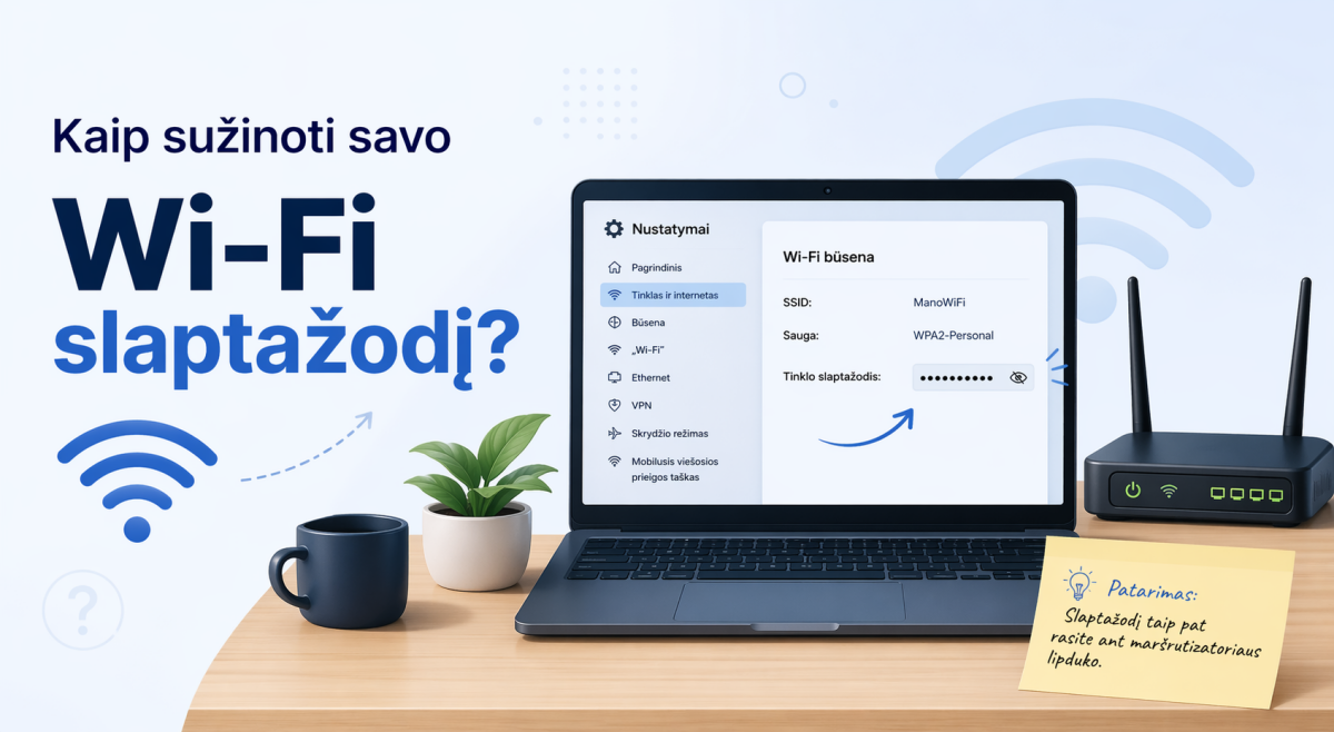 Kaip sužinoti savo Wi-Fi slaptažodį?