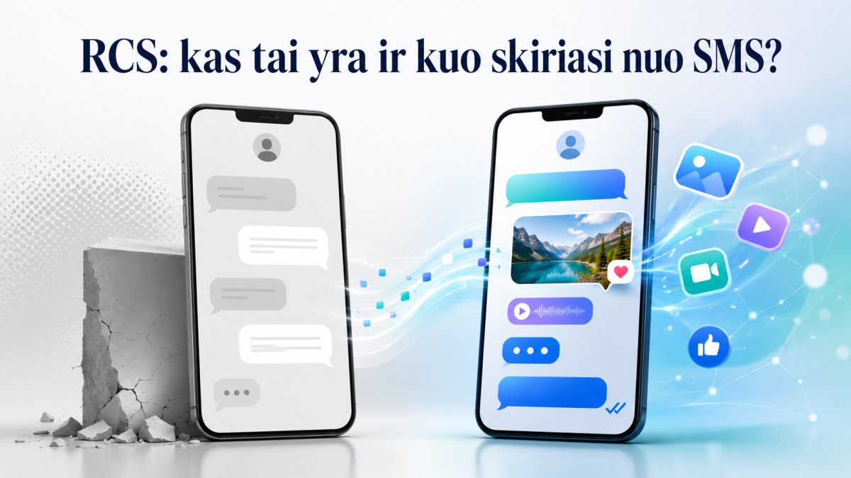 RCS: kas tai yra ir kuo skiriasi nuo SMS?