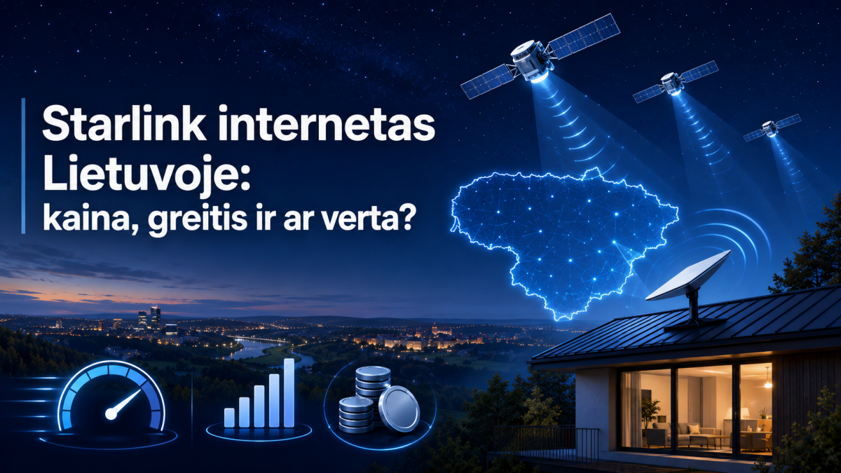 Starlink internetas Lietuvoje: kaina, greitis ir ar verta?