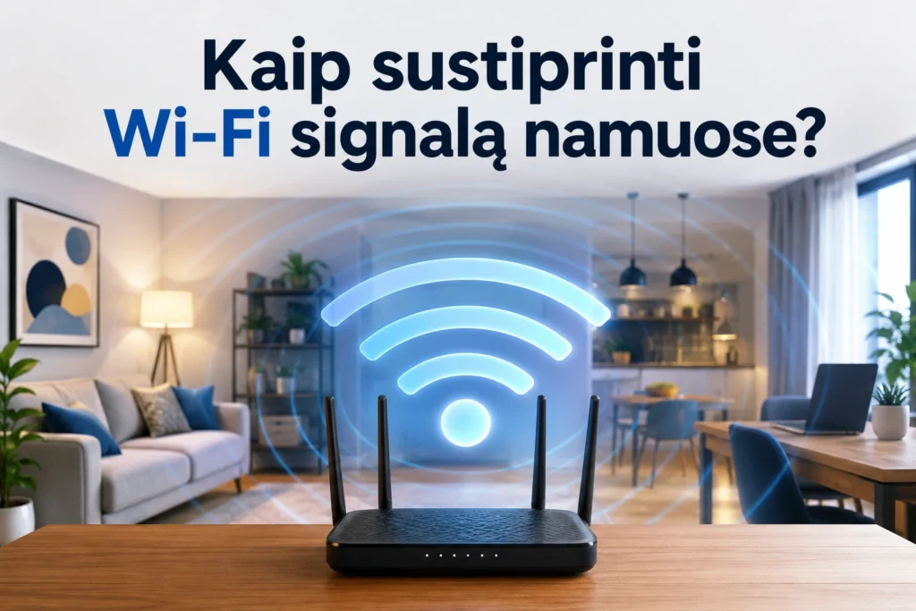 Kaip sustiprinti wi-fi signalą