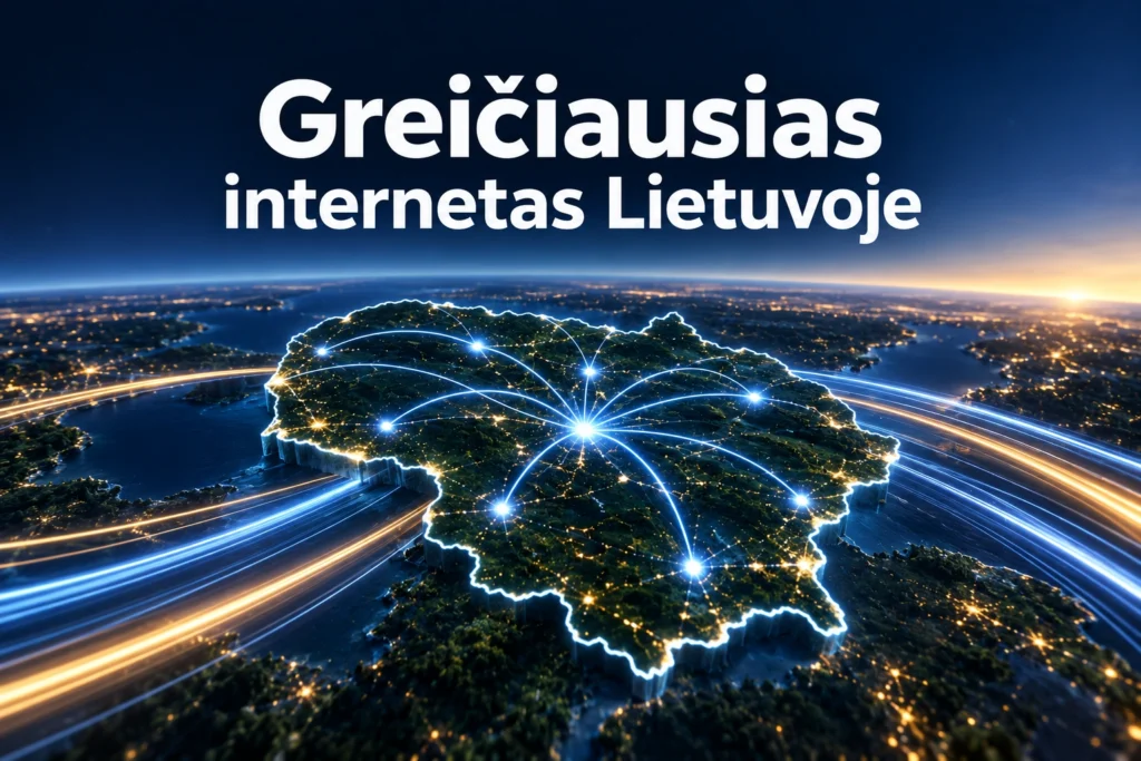 Greičiausias internetas Lietuvoje