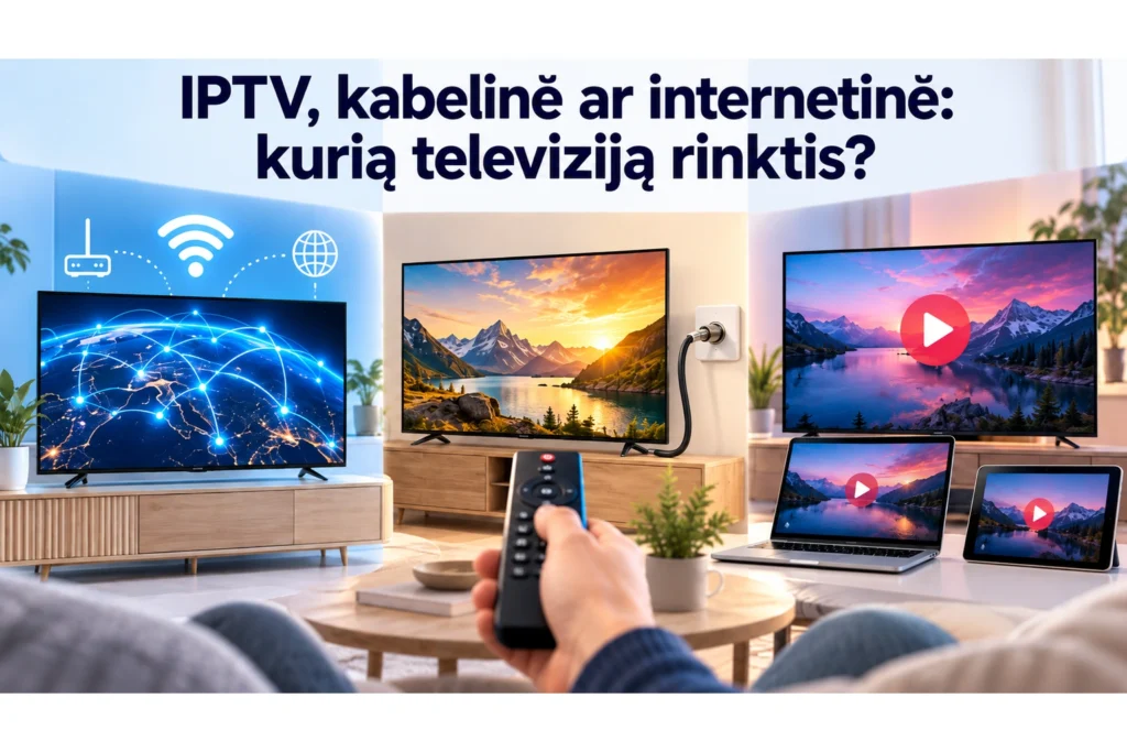 IPTV, kabelinė ir internetinė televizija