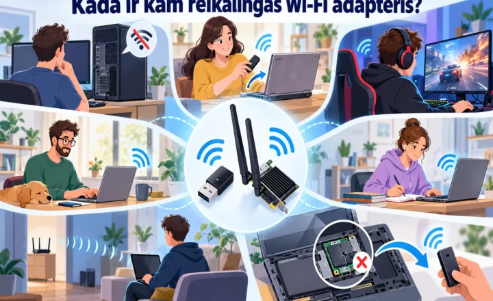 Wi-fi adapteris