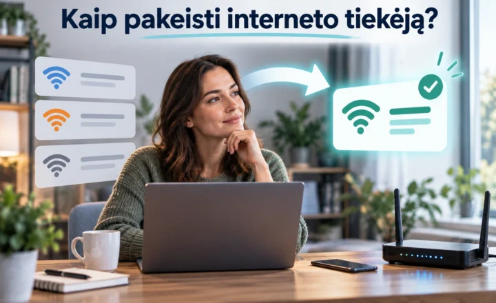 Kaip pakeisti interneto tiekėją