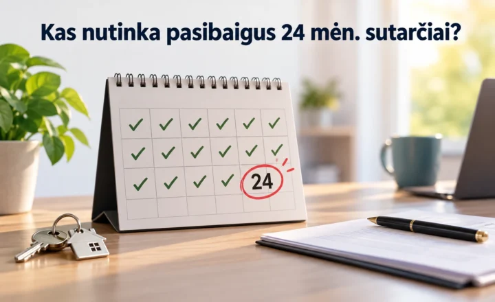 Kas nutinka pasibaigus 24 mėn. sutarčiai?