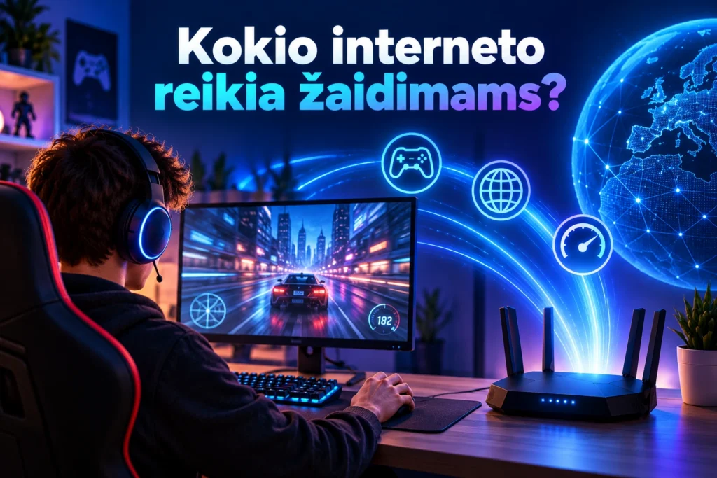 Internetas žaidimams