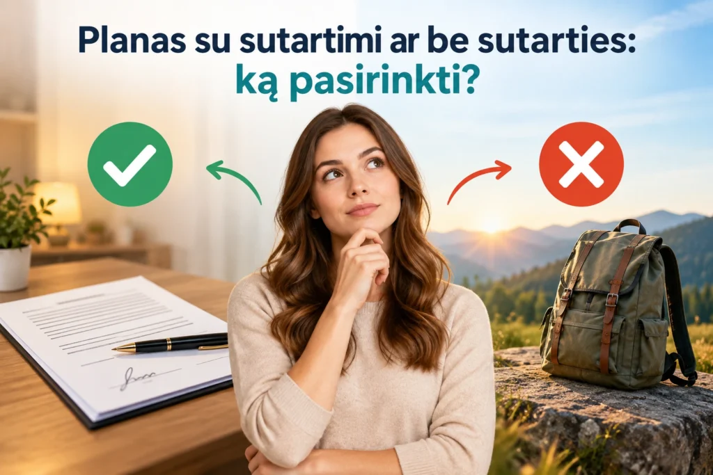 Planas su sutartimi ar be sutarties: ką pasirinkti?
