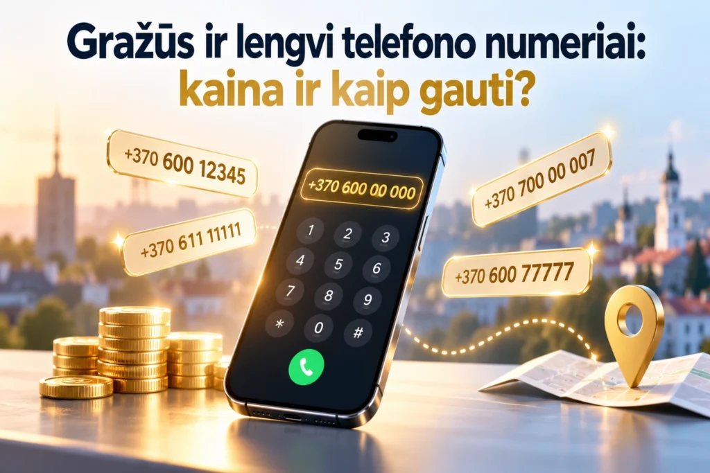 Gražus ir lengvi telefono numeriai