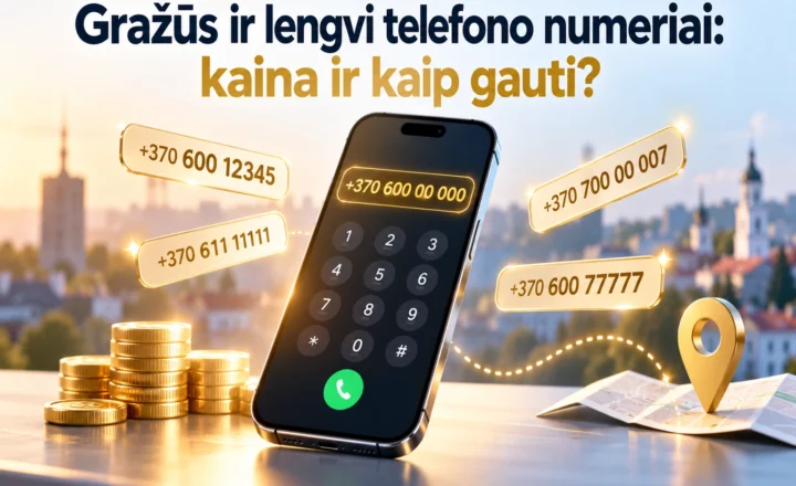Gražus ir lengvi telefono numeriai