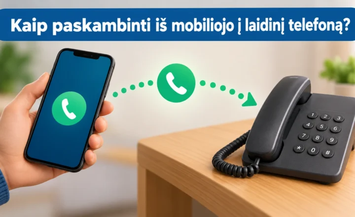 Kaip paskambinti iš mobiliojo į laidinį telefoną